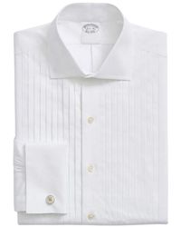 Brooks Brothers - Ten-pleat Broadcloth English Collar Tuxedo Shirt - Lyst