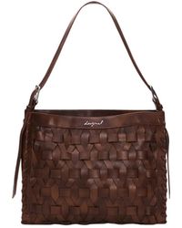 Desigual - Borsa Intrecciata Effetto Pelle - Lyst