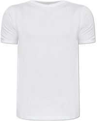 Versace - Tops ,Wit ,Katoen Ondergoed T-Shirt Met Een Ronde Hals - Lyst