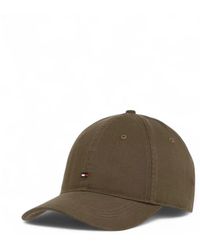Tommy Hilfiger - Accessoires ,Groen ,Katoen Flag Baseball Cap - Lyst