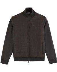 Fay - Jassen ,Bruin ,Giubbino Zip Ricamo - Lyst