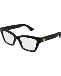 Gucci - Gg1715O Linea Gg Logo 002 Havana Acetate Occhiali Da Vista - Lyst