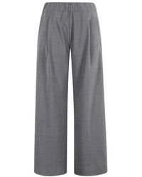 Semicouture - Graue Johnny Hose Mit Taschen - Lyst