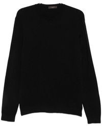 Zanone - Truien & Vesten ,Zwart ,Round-Neck Truien - Lyst