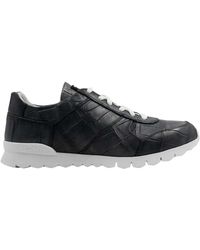 Kiton - Leather Crocodile Sneakers - Lyst