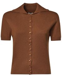 Magda Butrym - Cardigan Met Korte Mouwen En Knoopsluiting - Lyst