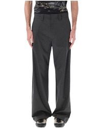 ROA - Broeken ,Zwart ,Polyester Numb Pinstriped Packable Pants - Lyst