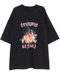 Juun.J - Tops ,Blauw ,Katoen Equilibre Rock T-Shirt - Lyst