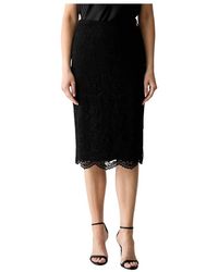 Guess - Katrina Kant Midi Rok - Lyst