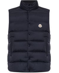Moncler - Jassen ,Blauw ,Tibb Down Vest - Lyst