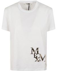 Max Mara - Tops ,Wit ,Katoen T-Shirt Edile - Lyst