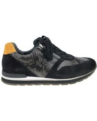 Gabor - Trendiger leder python print sneaker - Lyst
