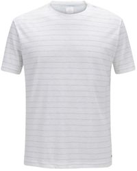 Eleventy - T-shirt casual in misto lino e cotone - Lyst