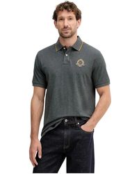 Hackett - Tops ,Grijs ,Katoen Polo Shirt Van Katoen - Lyst