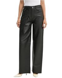 Won Hundred - Leren Broek - Lyst