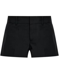 DSquared² - Korte Broeken ,Zwart ,Wol Wollen Shorts - Lyst