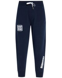 DSquared² - Broeken ,Blauw ,Katoen Trainingsbroeken - Lyst