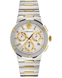 Versace - Greca Logo Chronograph - Lyst