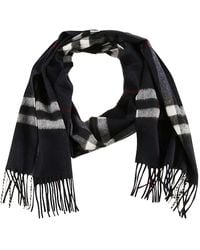 Burberry - Accessoires ,Veelkleurig ,Kasjmier Geborduurde Kasjmier Sjaal - Lyst