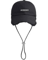 Jacquemus - Accessoires ,Zwart ,Katoen La Casquette Artichaut Hat - Lyst