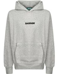 Barrow - Graue Melange Hoodie - Lyst