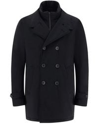 Herno - Jassen ,Blauw ,Laminar Washington Peacoat - Lyst