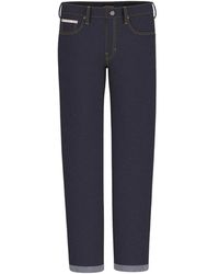 Guess - Blauwe Straight Selvedge Jeans - Lyst