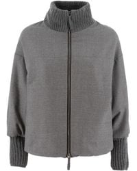 Le Tricot Perugia - Dameskleding Jas & Mantel M.Grijs+Donkergrijs Mlg Aw25 - Lyst