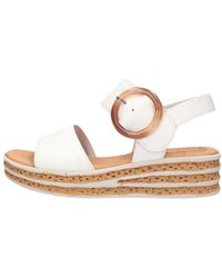 Gabor - Schoenen ,Wit ,Leer Witte Sandaal 550.2 Comfort Style - Lyst