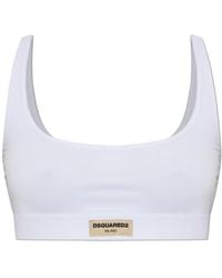 DSquared² - Ondergoed ,Wit ,Logo Bra - Lyst