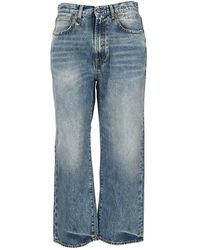 R13 Royer Cropped Jean - Blauw