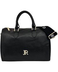 John Richmond - Schwarze Lederhandtasche Mit Reißverschluss - Lyst