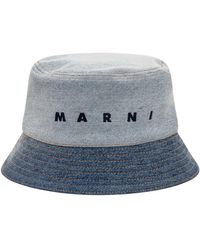Marni - Accessoires ,Blauw ,Cappello - Lyst