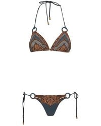 Zimmermann - Badmode ,Veelkleurig ,Mahon Ring Tri Bikini - Lyst