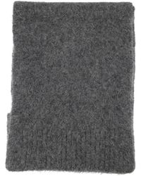 Samsøe & Samsøe - Accessoires ,Grijs ,Wol Grijze Alpaca Wol Sjaal - Lyst