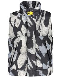Parajumpers - Jassen ,Zwart ,Polyester Gewatteerde Bodywarmer Met Patroon En Zakken Met Ritssluiting - Lyst