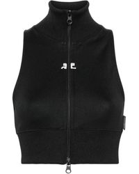 Courreges - Truien & Vesten ,Zwart ,Turtleneck Trui - Lyst
