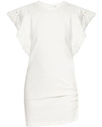 Isabel Marant - Kleedjes ,Wit ,Katoen Orlane Jurk - Lyst