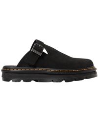Dr. Martens - Zwarte Leren Modieuze Sandalen - Lyst