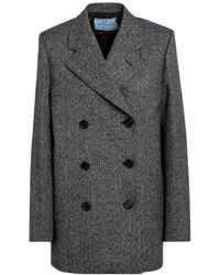 Prada - Giacca Doppiopetto - Lyst