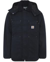 Carhartt - Diep Nachtblauw Katoenen Ambel Jas - Lyst