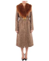 Pinko 1b14qy 8241 Overjas - Bruin