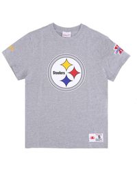 Mitchell & Ness - Tops ,Grijs ,Katoen Nfl Team Origins Top Pittsburgh Steelers - Lyst