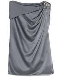 Lanvin - Tops ,Grijs ,Asymmetrische Top Met Arpège Ring Detail - Lyst