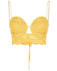 Stella McCartney - Zonnebloem Broderie Anglaise Cami Top - Lyst