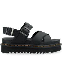 Dr. Martens - Schoenen ,Zwart ,Leer Voss Ii Athena Leren Sandalen Met Bandjes - Lyst
