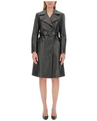 Sportmax - Jassen ,Zwart ,Leer Jacket Carousel - Lyst