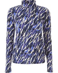 Caliban - Overhemden ,Blauw ,Katoen Fantasia Blouse - Lyst