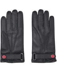 Kiton - Zwarte Handschoenen Van Hertenleer Met Kasjmier Voering - Lyst