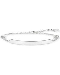 Thomas Sabo - Accessoires ,Grijs ,Glam Love Bridge Diamanten Armband - Lyst